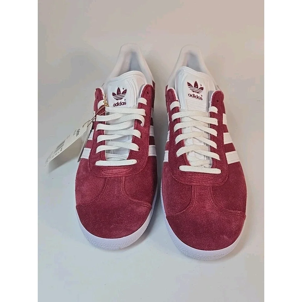 ADIDAS‎ GAZELLE 'COLLEGIATE BURGUNDY WHITE' - B41645 Mens 13